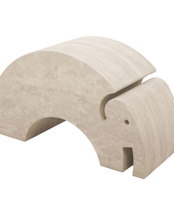 Bobles Elefant Marble Nature Stor 55x24x32 Cm Smoke