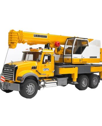 Bruder Arbejdsmaskine Mack Granite Liebherr Kranbil 02818