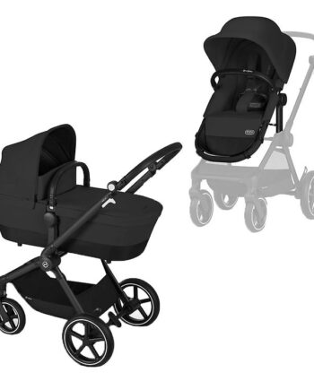 Cybex Klapvogn Barnevogn Eos Lux  - -  Moon Black