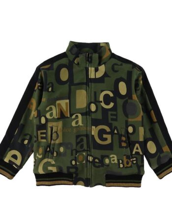 Dolce   Gabbana Cardigan Reborn To Live Armygrøn    Print