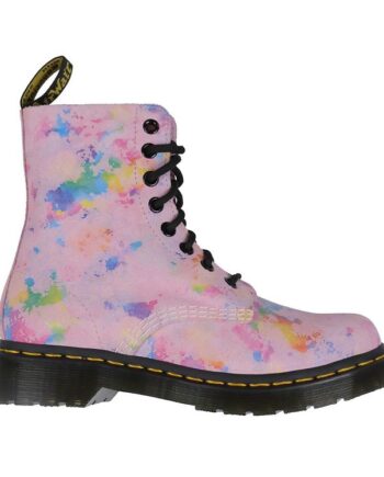 Dr  Martens Støvler 1460 Pascal Pink Rainbow Burst Suede
