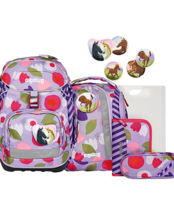 Ergobag Skoletaskesæt Pack Flower Powbear