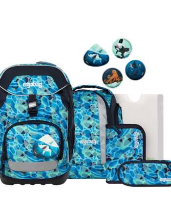 Ergobag Skoletaskesæt Pack Ocean Divebear