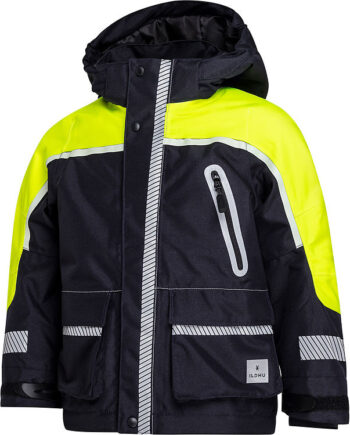 Ildhu Vinterjakke Norly Navy Yellow    Selvlysende Reflekser