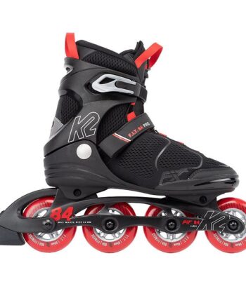K2 Rulleskøjter       84 Pro Sort Rød Inliner