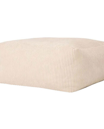 Kids Concept Puf 85x85x34 Cm Fløjl Off-white