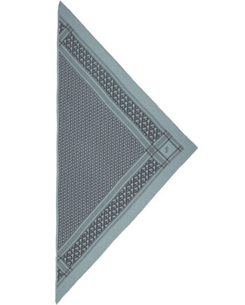 Lala Berlin Tørklæde 162x85 Triangle Monogram   Grey On Me