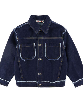 Marni Denimjakke Denim Mørkeblå