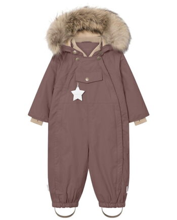 Mini   Ture Flyverdragt Matwisti Fleece Fur Chestnut Brown