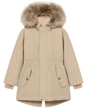 Mini   Ture Vinterjakke Matvikania Fleece Fur Savannah Tan