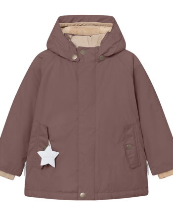 Mini   Ture Vinterjakke Matwally Fleece Peppercorn Plum