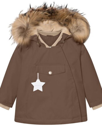 Mini   Ture Vinterjakke Matwang Fleece Fur Chestnut Brown