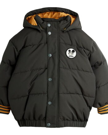 Mini Rodini Vinterjakke Ritzratz Patch Puffer Sort
