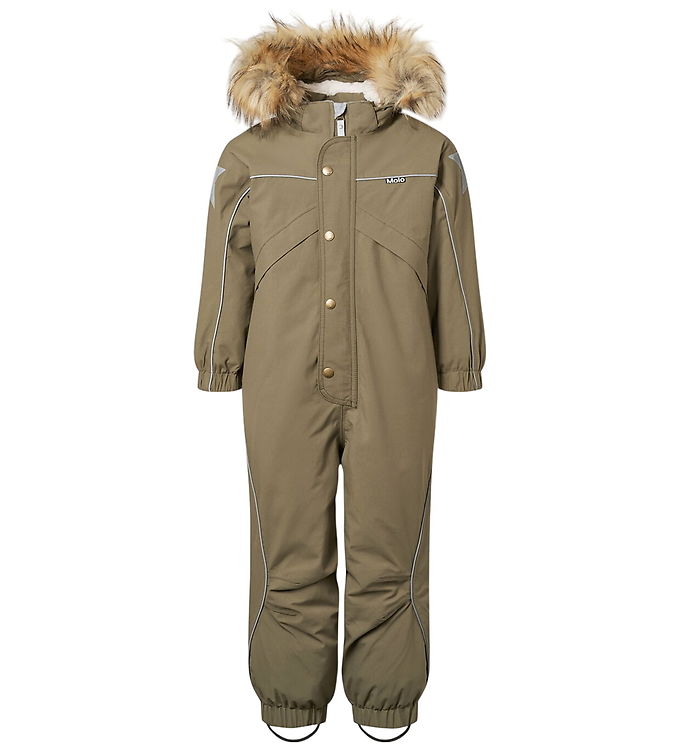 Molo Flyverdragt Polaris Fur Bark Green