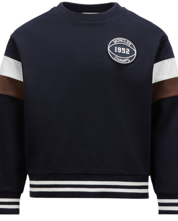 Moncler Bluse Medium Blue Hvid