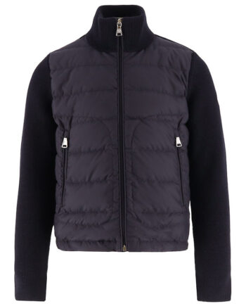 Moncler Cardigan Uld Dun Navy