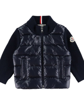 Moncler Cardigan Uld Dun Navy