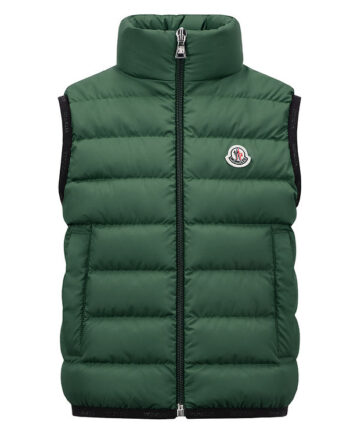 Moncler Dunvest Contrin Mørkegrøn