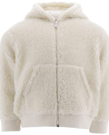 Moncler Fleecejakke Off White    Logo