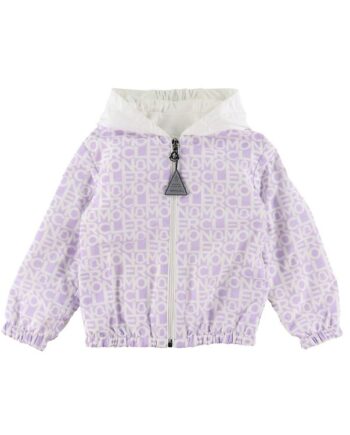 Moncler Jakke Alose Lilla Hvid