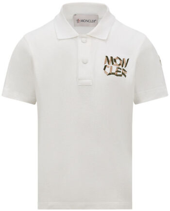 Moncler Polo Hvid