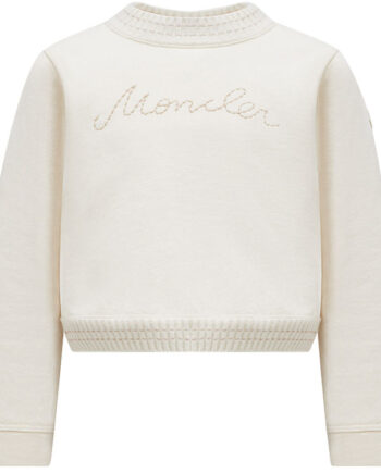 Moncler Sweatshirt Cropped Cream