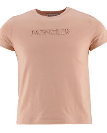 Moncler  -shirt Pastel Pink    Broderi