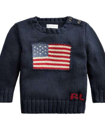 Polo Ralph Lauren Bluse Strik Flag Hunter Navy