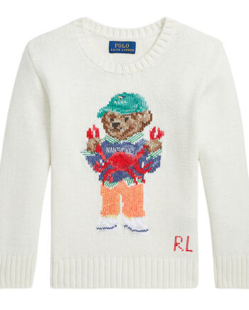 Polo Ralph Lauren Bluse Strik Hvid    Bamse
