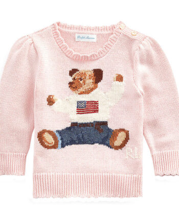 Polo Ralph Lauren Bluse Strik Rosa    Bamse