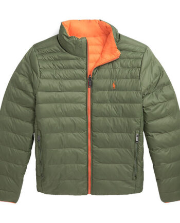 Polo Ralph Lauren Dynejakke Vendbar Army Orange