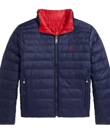 Polo Ralph Lauren Dynejakke Vendbar Navy Rød