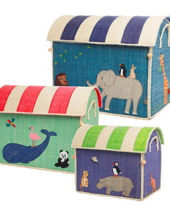 Rice Opbevaringskurve Raffia   Stk  52 45 37 Cm Animal