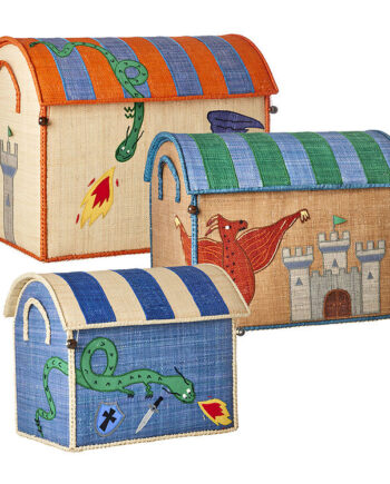 Rice Opbevaringskurve Raffia   Stk  52 45 37 Cm Dragon