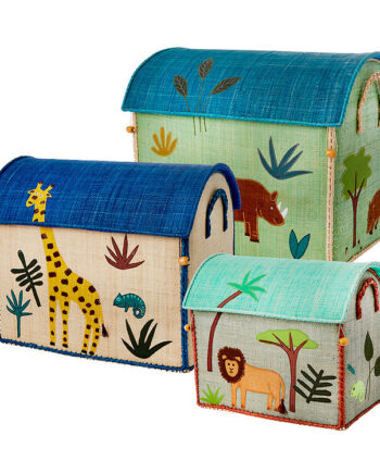 Rice Opbevaringskurve Raffia   Stk  52 45 37 Cm Jungle