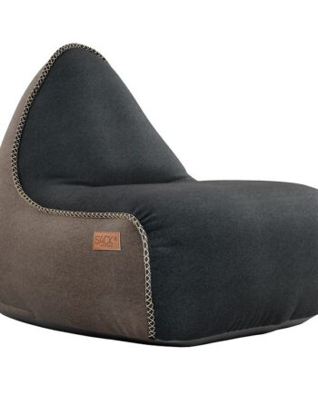 Sackit Sækkestol Canvas Lounge Chair 96x80x70 Cm Sort Brun