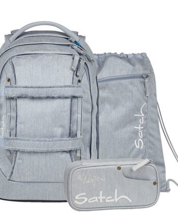 Satch Skoletaskesæt Pack Washed Blue