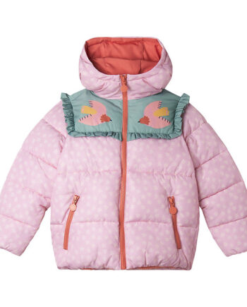 Stella Mccartney Kids Dynejakke    Fleece Rosa    Blomster