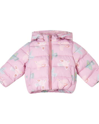 Stella Mccartney Kids Dynejakke    Fleece Rosa    Fugle