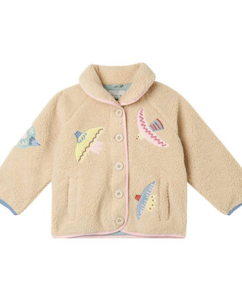 Stella Mccartney Kids Fleecejakke Beige    Fugle