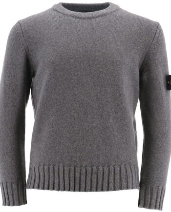 Stone Island Bluse Strik Gråmeleret