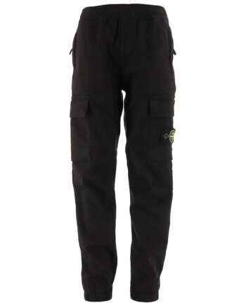 Stone Island Bukser Sort    Logo