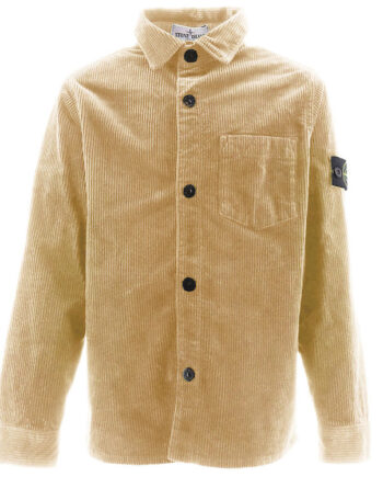 Stone Island Overshirt Fløjl Natural Beige