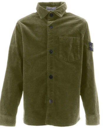 Stone Island Overshirt Fløjl Sage