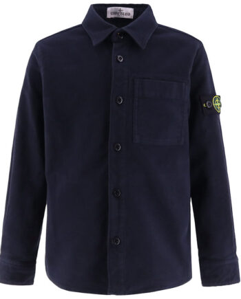 Stone Island Skjorte Overshirt Navy