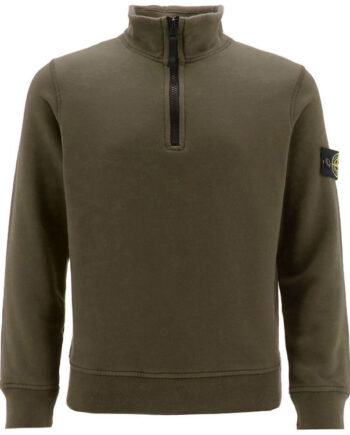 Stone Island Sweatshirt    Lynlås Military Green