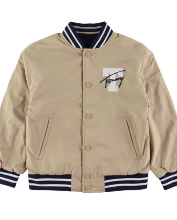 Tommy Hilfiger Bomberjakke Vendbar Gentle Gold Navy