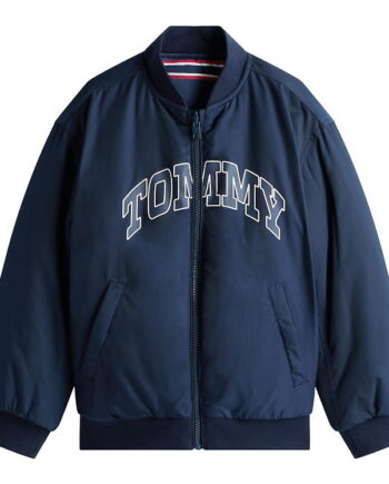 Tommy Hilfiger Dynejakke Vendbar Dark Night Navy