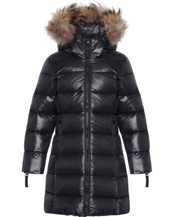 Ver De Terre Dunfrakke    Pels Sort