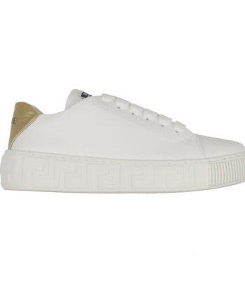 Versace Sko La Greca Hvid    Guld